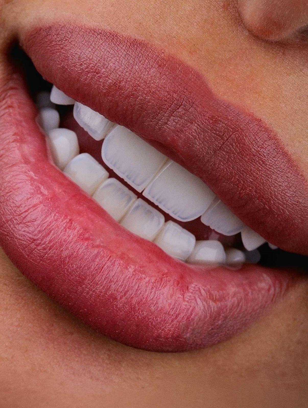 Natural smile close-up at Sari's Clinic